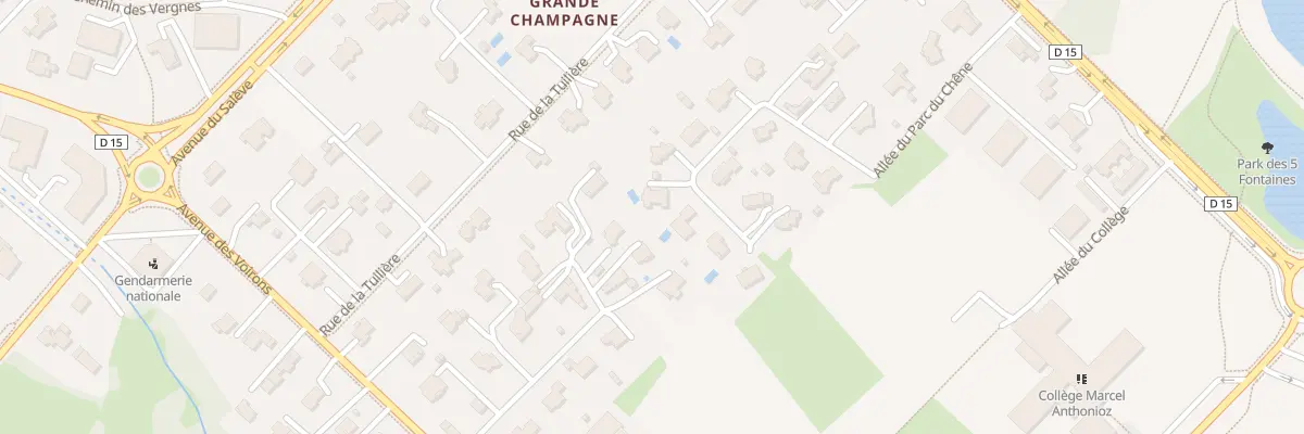 Plan du 324 All du Parc du Chêne à Divonne-les-Bains