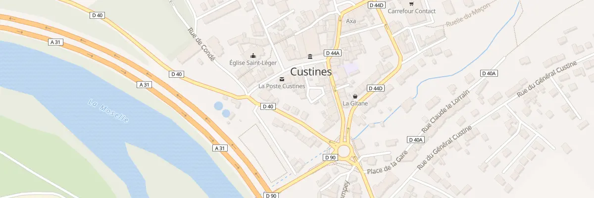 Plan du 5 Rue de la Vouerie à Custines