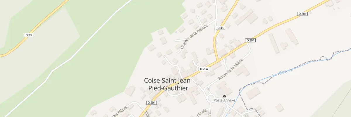 Plan du 152 Chem de la Prérale à Coise-Saint-Jean-Pied-Gauthier