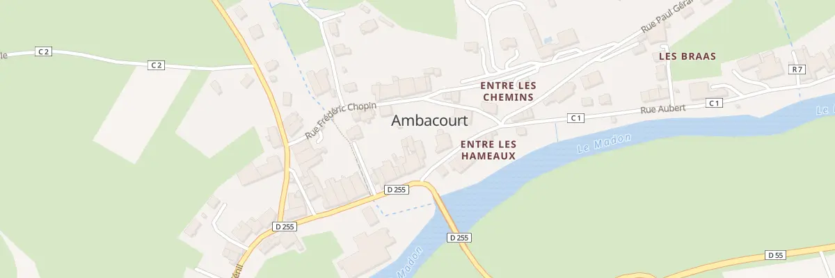 Plan du 102 Rue du Ménil à Ambacourt
