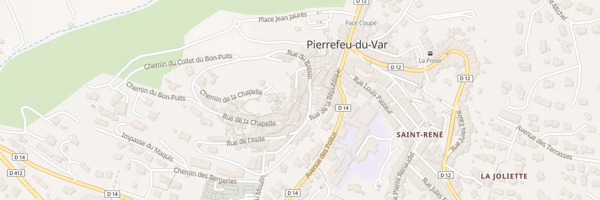 Plan du 5 Rue de l’Ermitage à Pierrefeu-du-Var