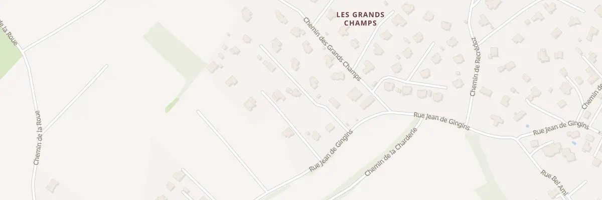 Plan du 835 Rue Jean de Gingins à Divonne-les-Bains