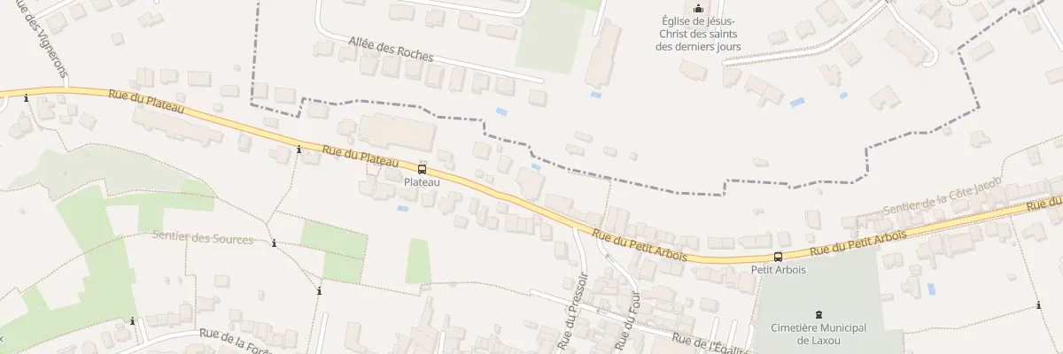 Plan du 2B Rue du Plateau à Laxou