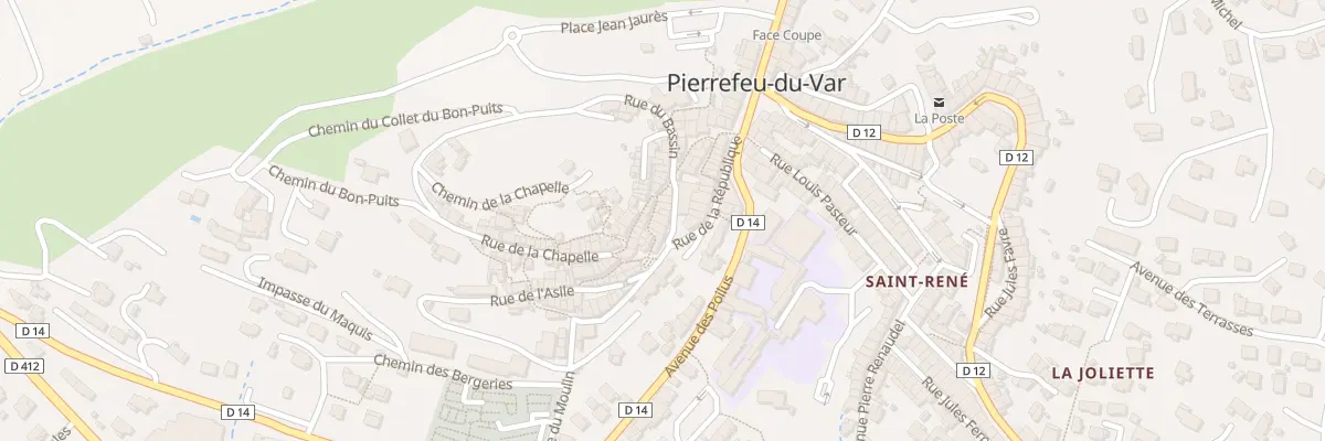 Plan du 5 Rue de l’Église à Pierrefeu-du-Var