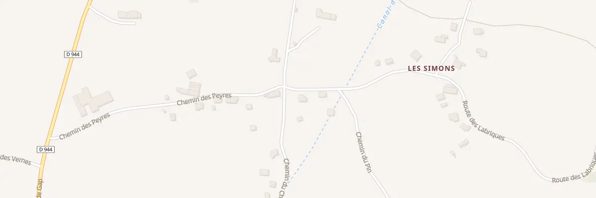 Plan du 1198 Rte des Labriques à Forest-Saint-Julien