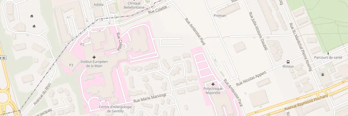 Plan du 1 Rue Raymond Vanier à Nancy