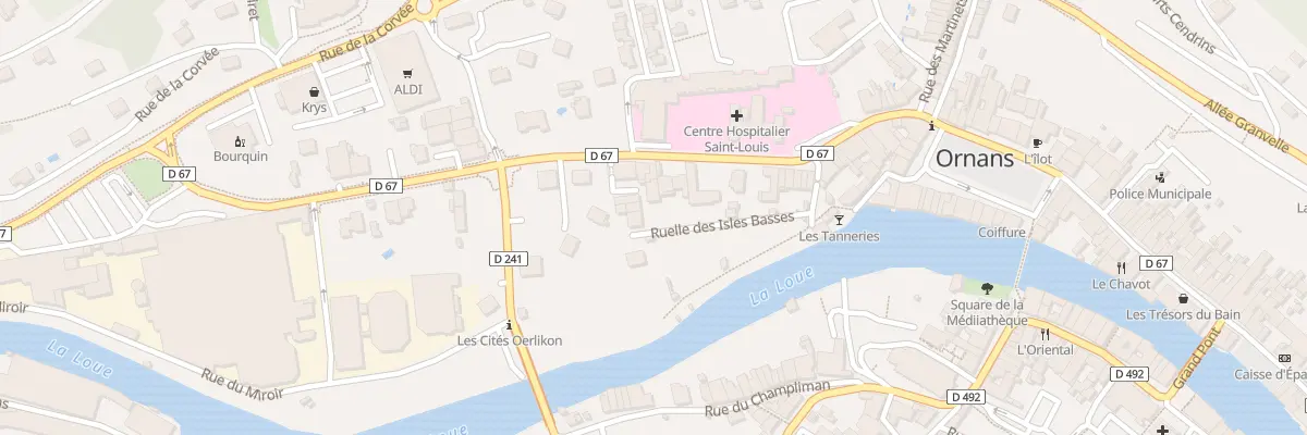 Plan de Av Pdt Wilson à Ornans