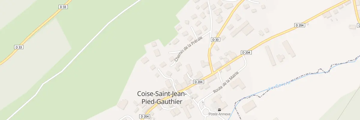 Plan du 143 Che de la Prérale à Coise-Saint-Jean-Pied-Gauthier