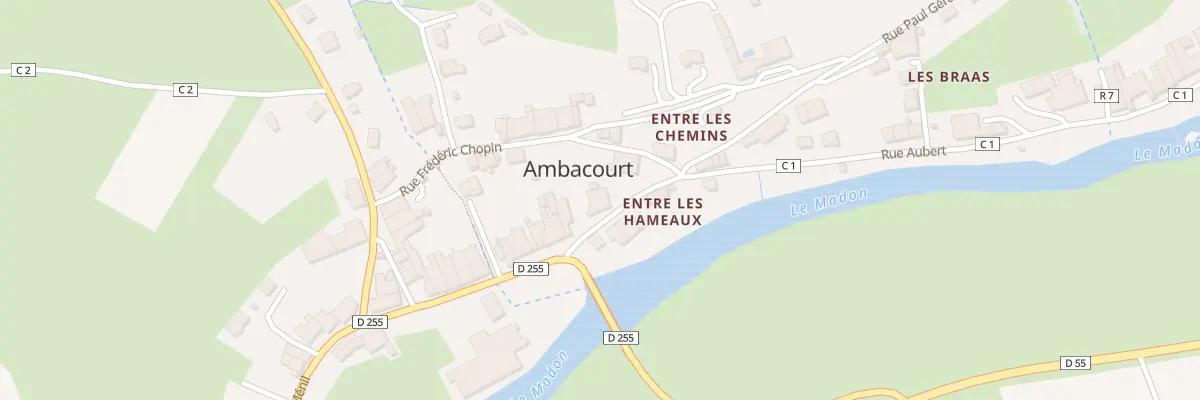 Plan du 74 Rue du Ménil à Ambacourt