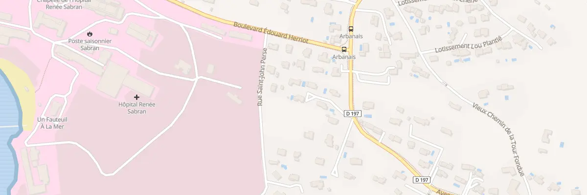 Plan du 590 Av des Arbanais à Hyères