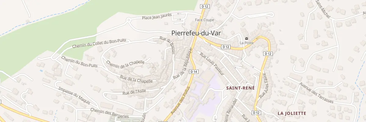 Plan du 12 Rue de la République à Pierrefeu-du-Var