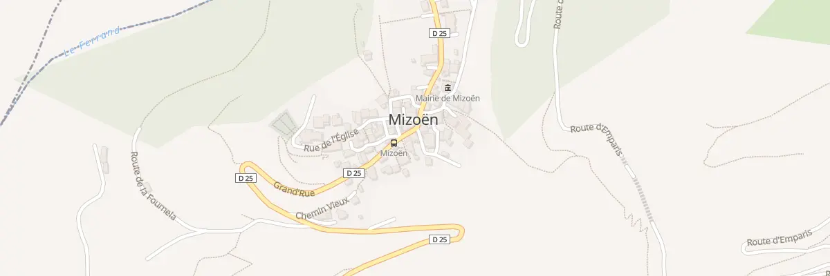 Plan du 5056 Village de Mizoen à Mizoën