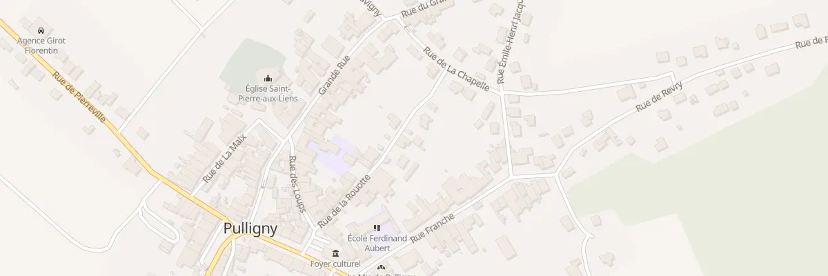 Plan du 16 Rue de la Rouotte à Pulligny
