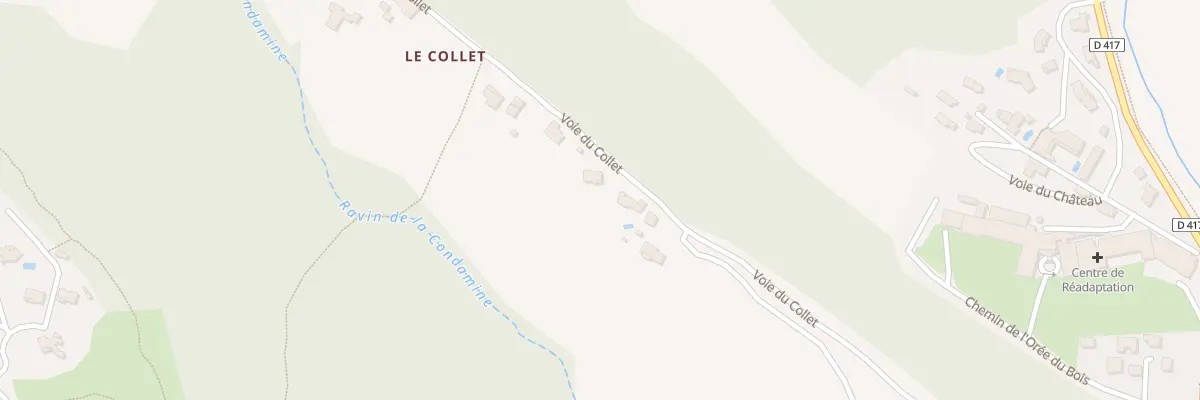 Plan du 837 Voie du Collet à Aiglun