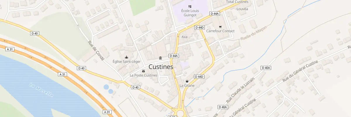 Plan du 14 Rue du Général Leclerc à Custines