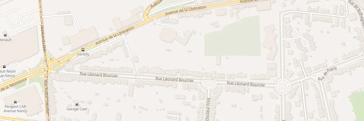 Plan du 54 Rue Leonard Bourcier à Nancy