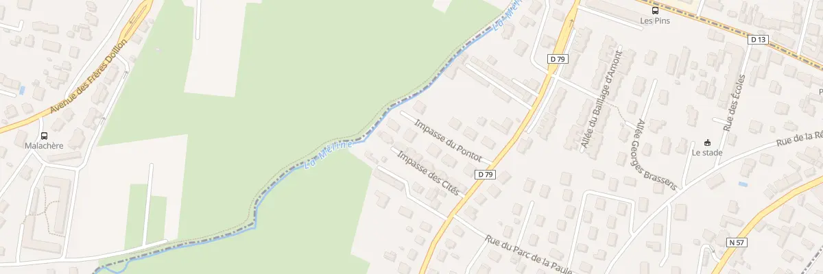 Plan du 5 Imp du Pontot à Échenoz-la-Méline