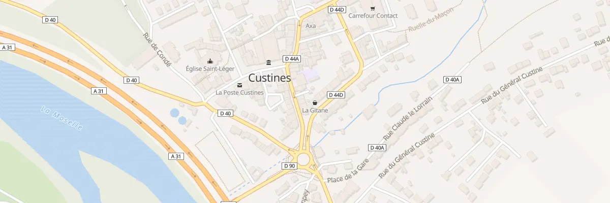 Plan du 4 Rue du Général Leclerc à Custines