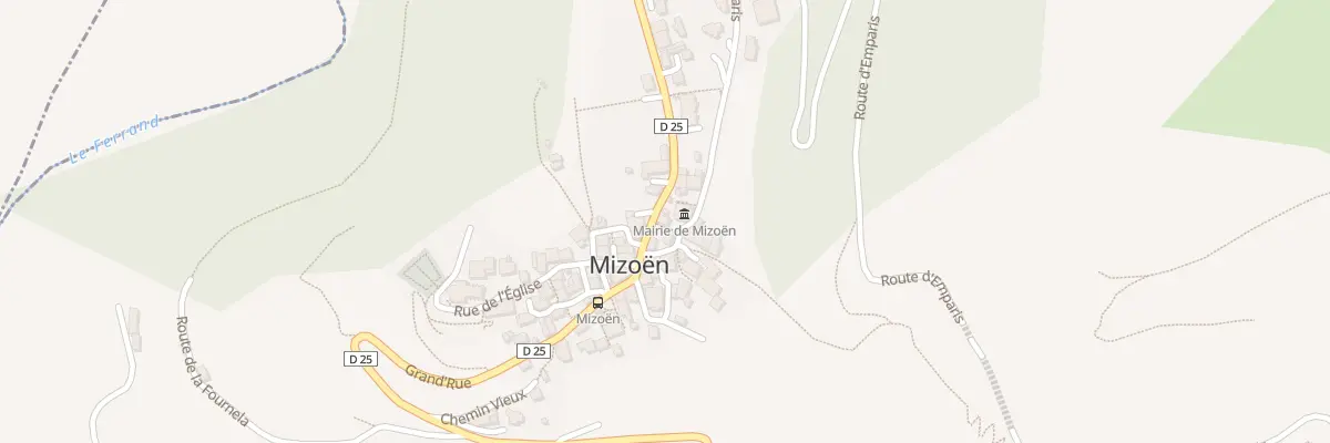 Plan du 2 Rte du Ferrand à Mizoën