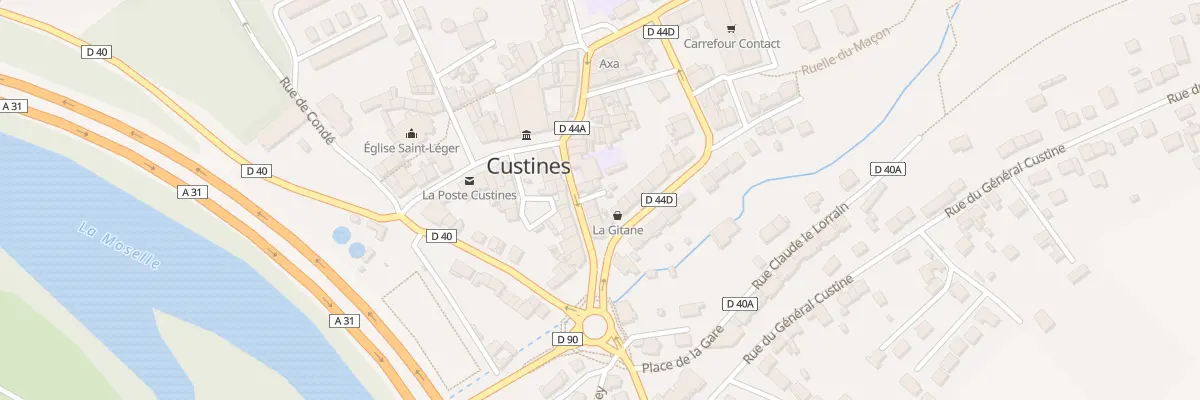 Plan du 6 Rue du Général Leclerc à Custines