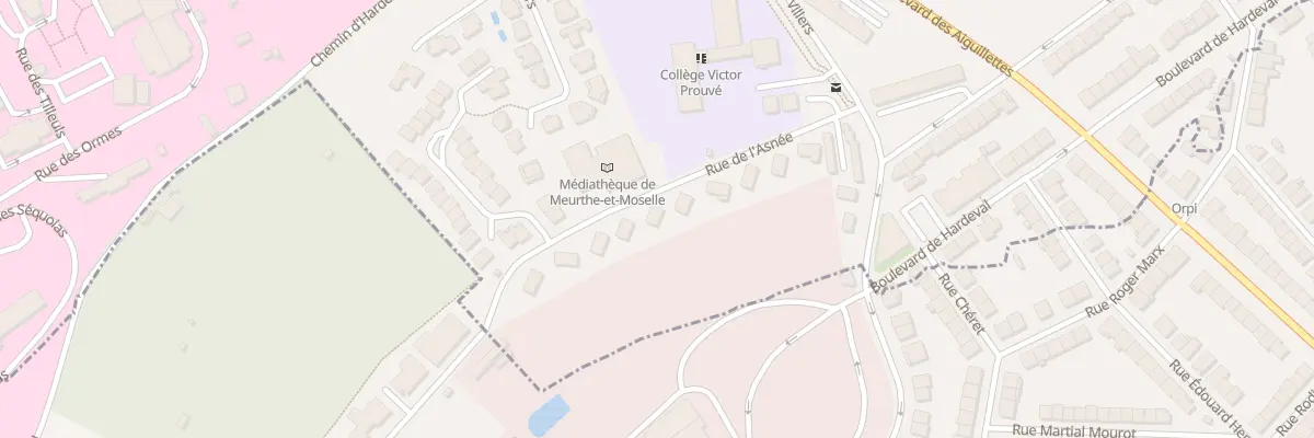 Plan du 6 Rue de l’Asnée à Laxou
