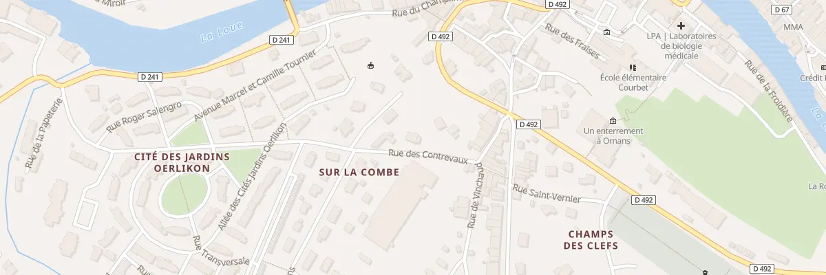 Plan du 14 Rue des Contrevaux à Ornans