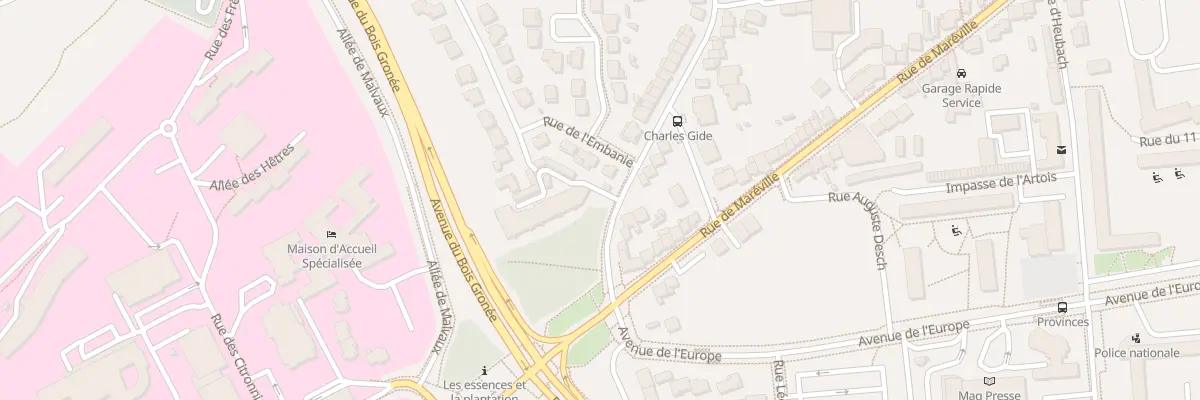 Plan du 46 Rue de l’Abbe Didelot à Laxou