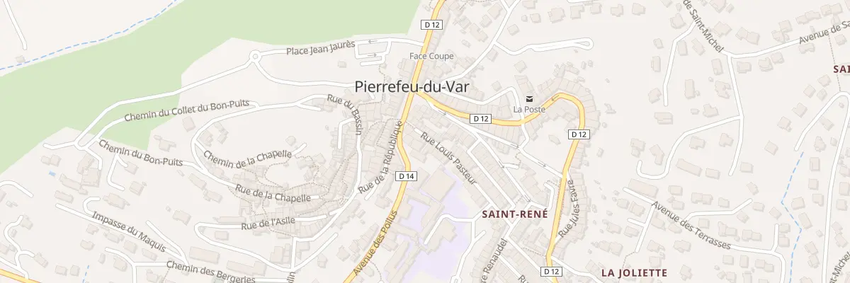 Plan du 6 Rue Louis Pasteur à Pierrefeu-du-Var