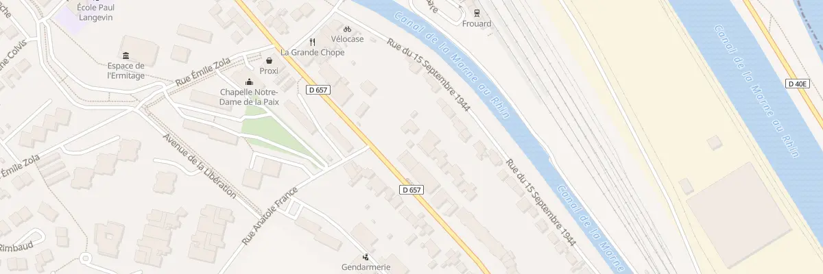 Plan du 9 Rue de Nancy à Frouard