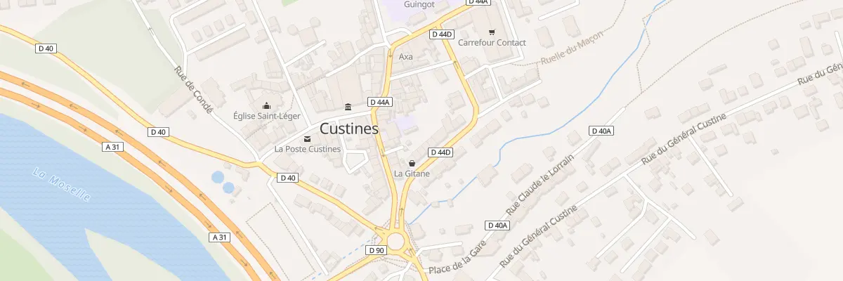Plan du 7 Rue du 10 Septembre 1944 à Custines