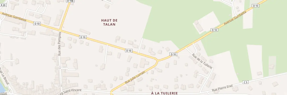 Plan du 697 Av Gambetta à Mirecourt