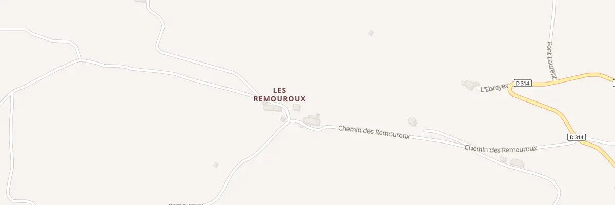 Plan du 431 Che des Remouroux à La Rochette