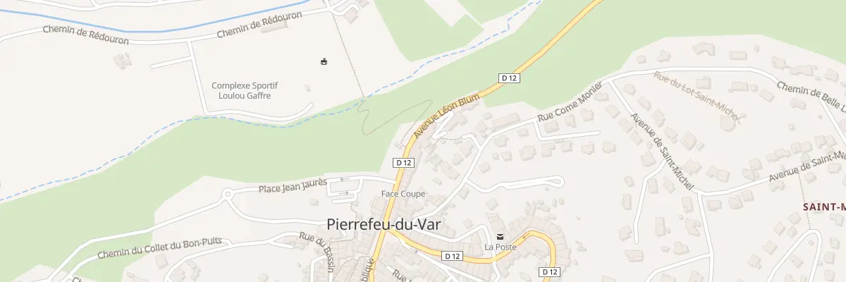Plan du 2 Av Léon Blum à Pierrefeu-du-Var