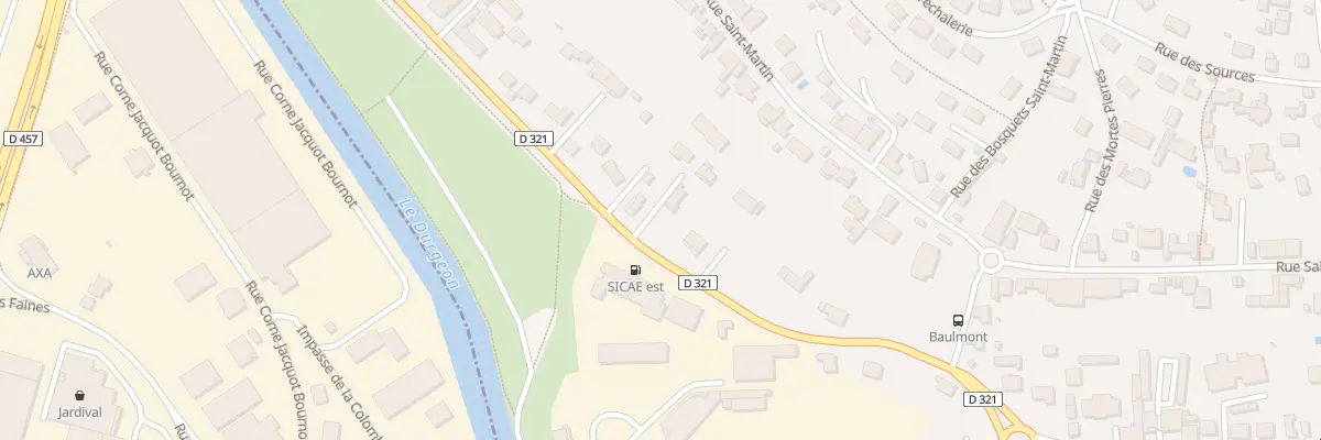 Plan du 12 Av du Lac à Vesoul