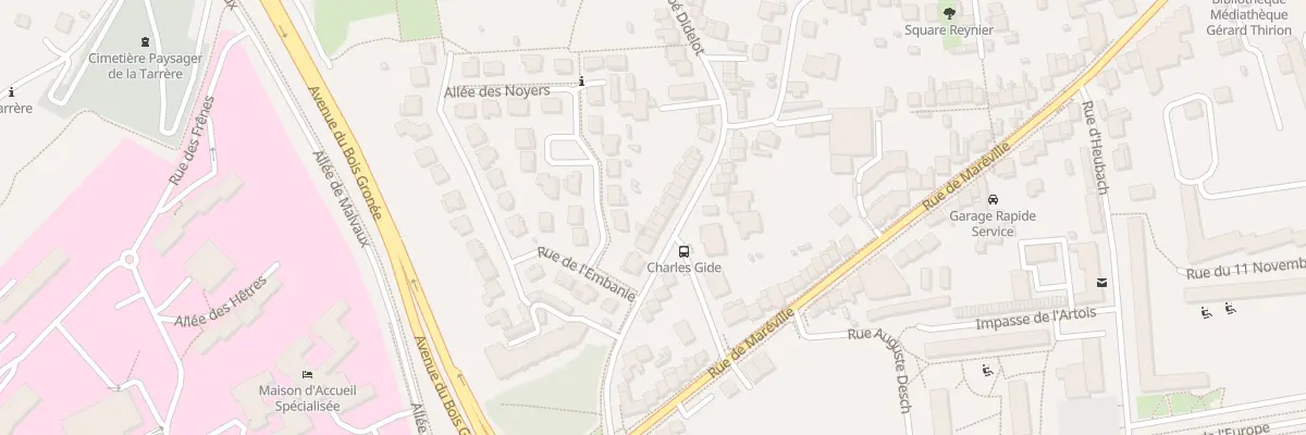 Plan du 36 Rue de l’Abbe Didelot à Laxou
