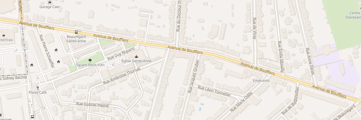 Plan du 255 Av de Boufflers à Nancy