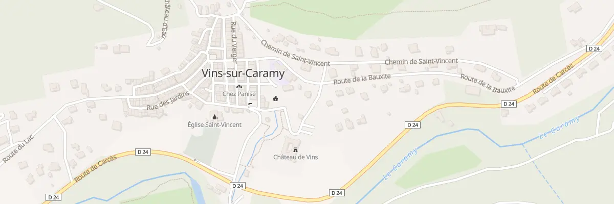 Plan du 5206 Les Pres du Chateau à Vins-sur-Caramy