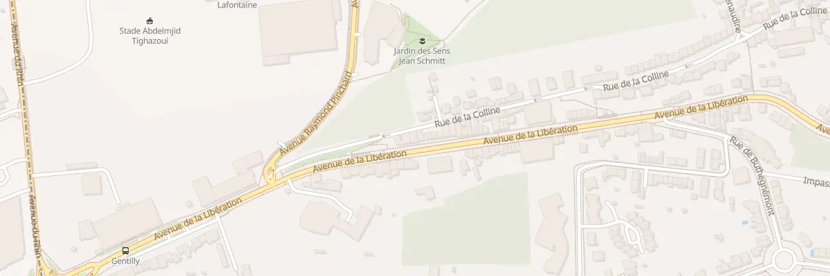 Plan du 396 Av de la Libération à Nancy