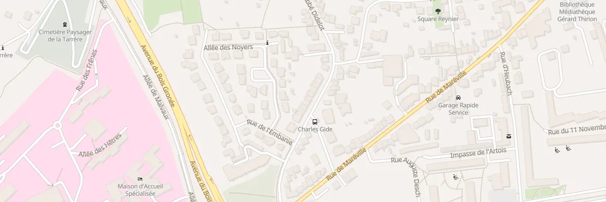 Plan du 34 Rue de l’Abbe Didelot à Laxou