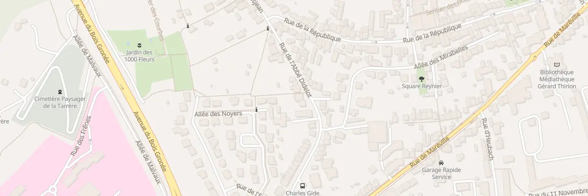 Plan du 12 Rue de l’Abbe Didelot à Laxou