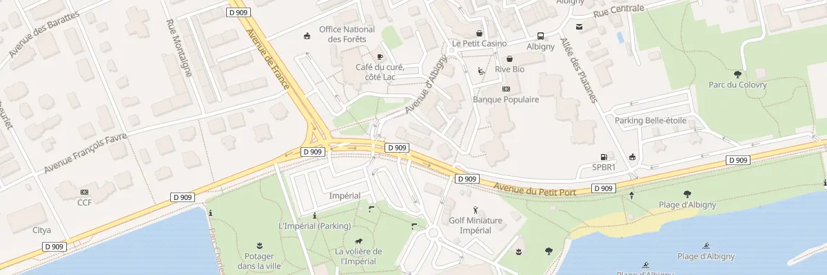 Plan du 3 Av du Petit Port à Annecy
