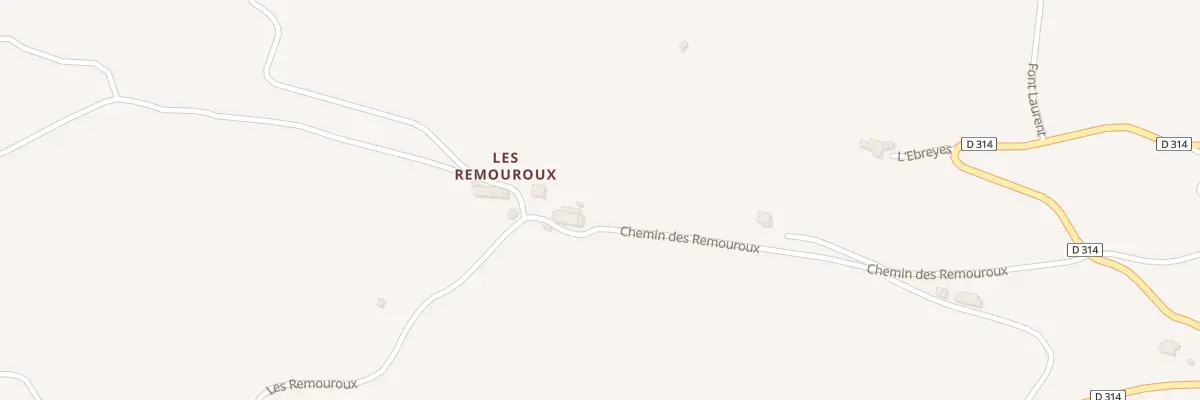 Plan du 463 Che des Remouroux à La Rochette