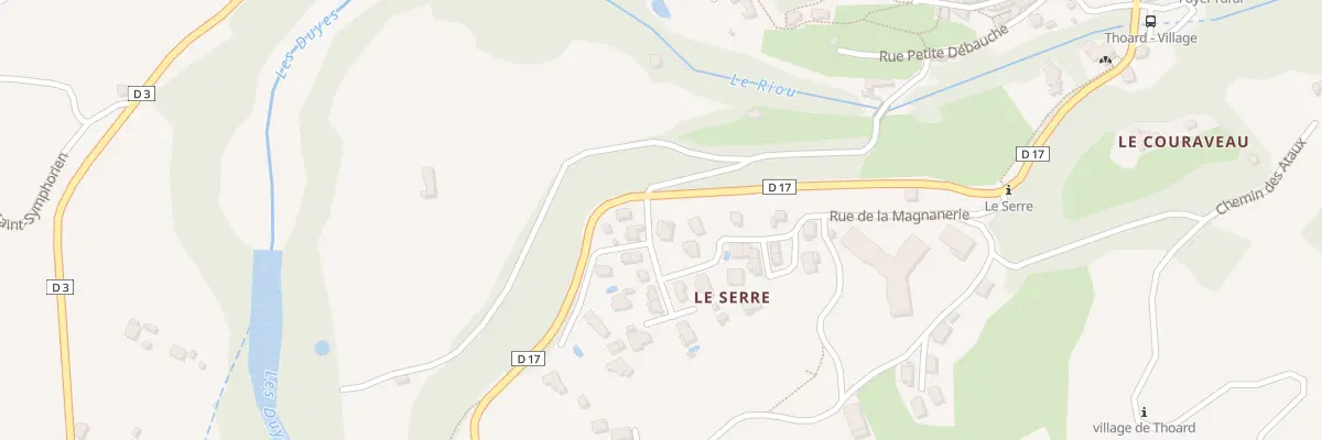 Plan du 56 Le Serre à Thoard