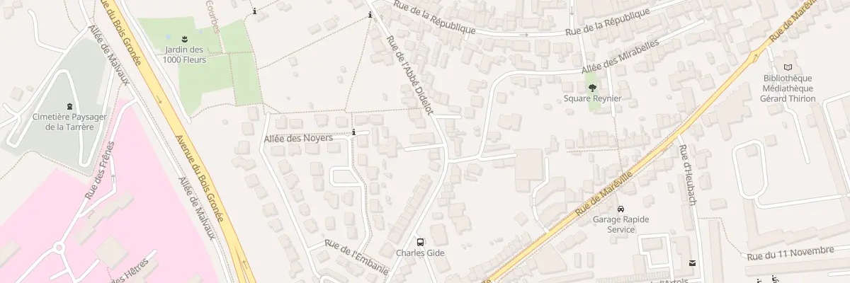 Plan du 16 Rue de l’Abbe Didelot à Laxou