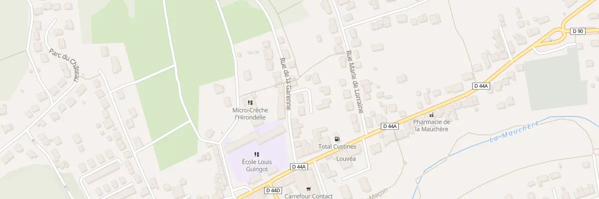 Plan du 12 Rue de la Garenne à Custines