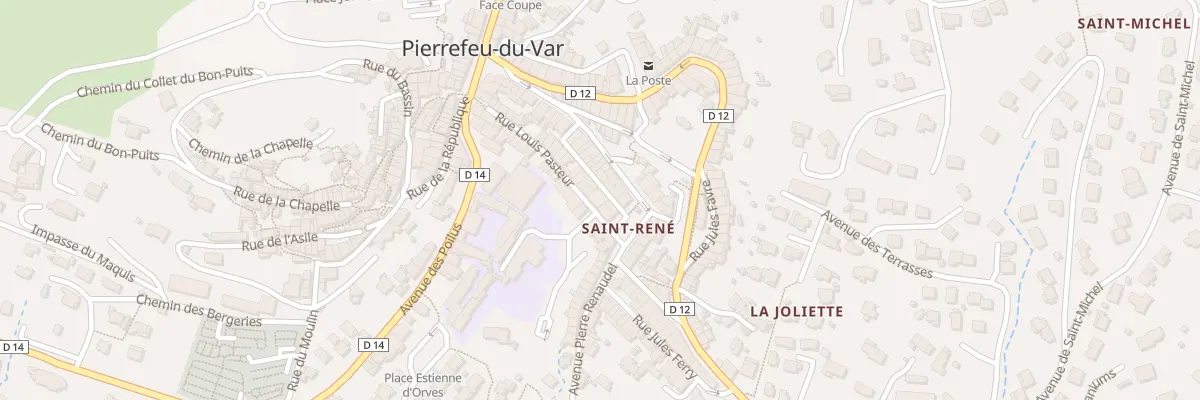 Plan du 10 Rue Marie et Pierre Curie à Pierrefeu-du-Var