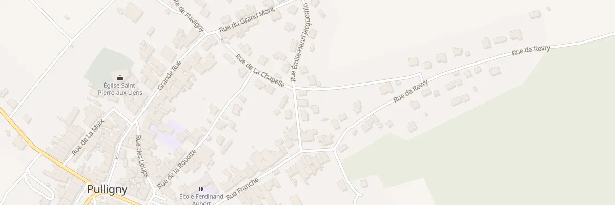 Plan du 6 Rue de la Chapelle à Pulligny