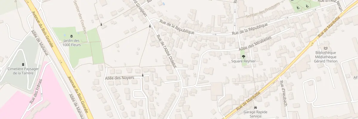 Plan du 21 Rue de l’Abbe Didelot à Laxou