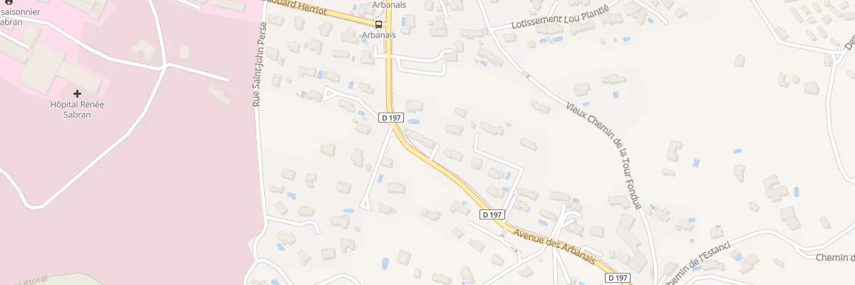 Plan du 641 Av des Arbanais à Hyères