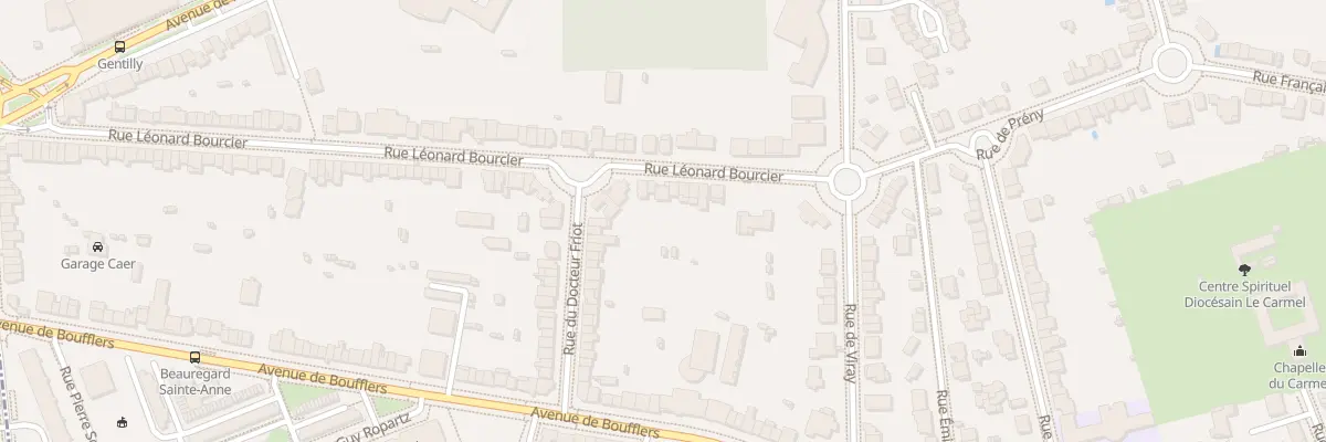 Plan du 23 Rue Leonard Bourcier à Nancy